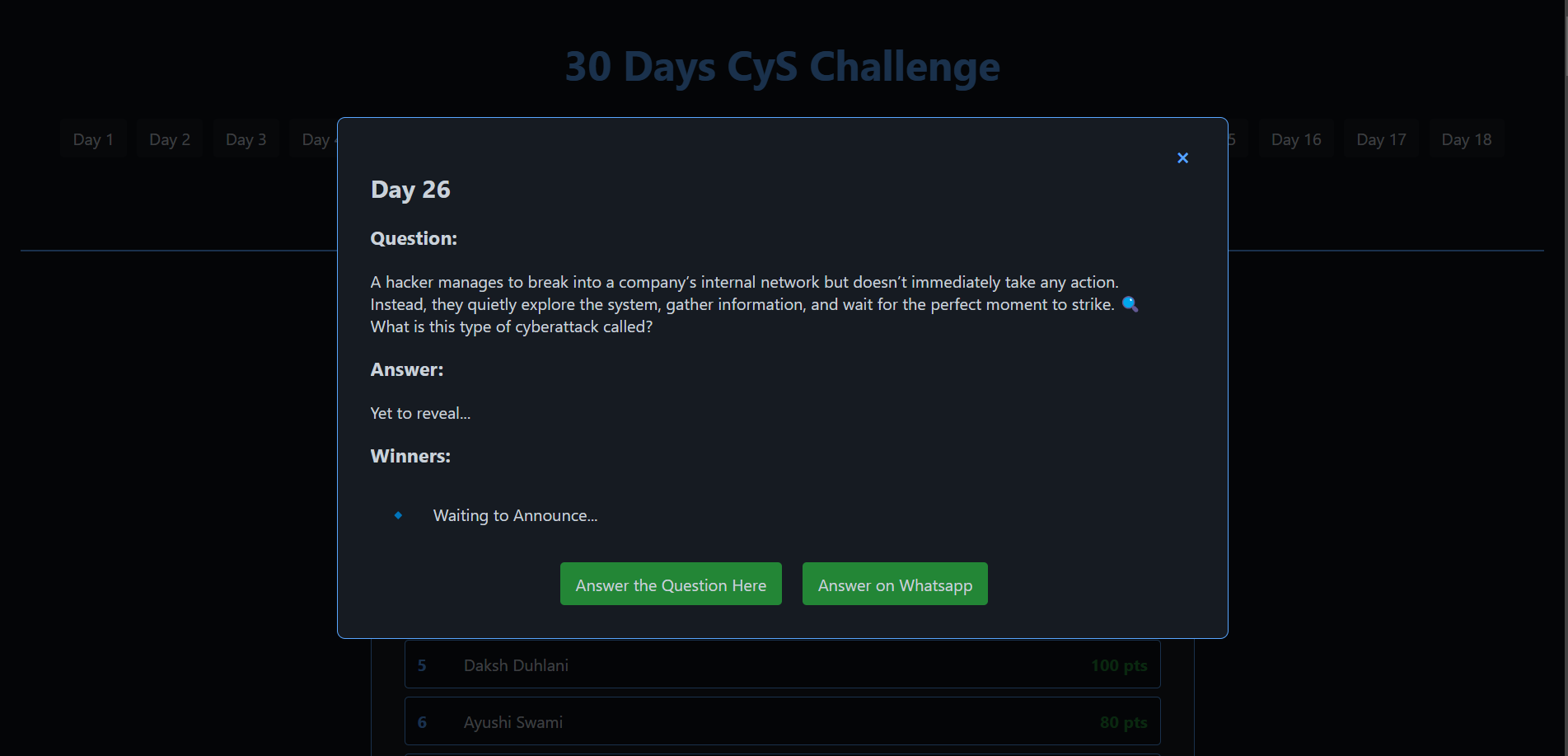 Qna Challenge website preview image